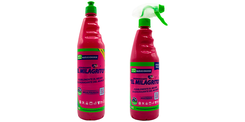 El Milagrito lanza al mercado sus botes PET 100 % reciclables con pistón irrompible